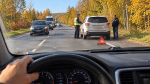 Осенняя остановка на трассе